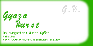 gyozo wurst business card