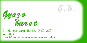 gyozo wurst business card